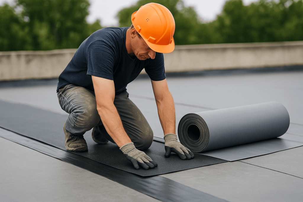 impermeabilización de cubiertas con EPDM y PVC