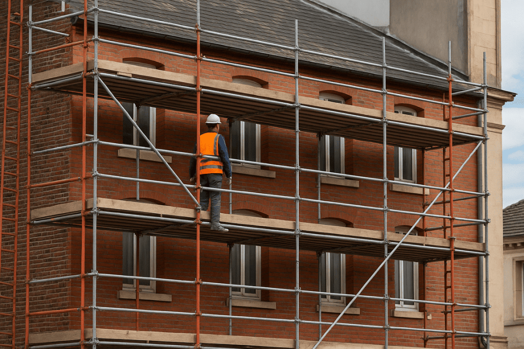innovación en andamios para rehabilitación de fachadas