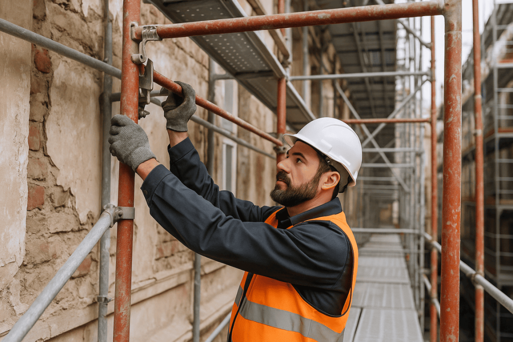 tipos de andamios para rehabilitación de fachadas Madrid