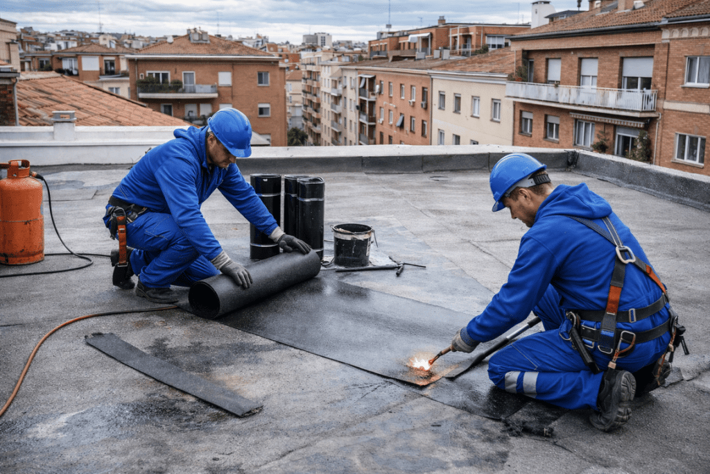 reparación de tejados comunitarios Madrid