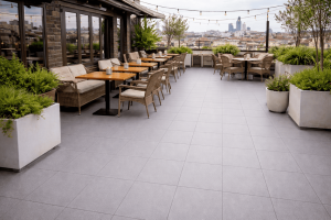 resultado de la impermeabilización de terrazas transitables Madrid