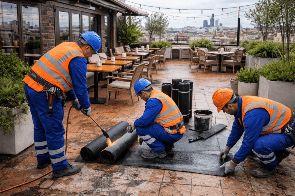 técnicas de impermeabilización de terrazas transitables Madrid