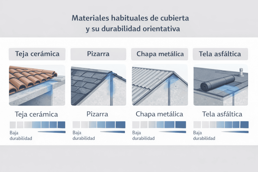 materiales para cubiertas de tejados